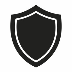 Proxy Shield Black Silhouette Vector