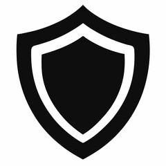 Proxy Shield Black Silhouette Vector