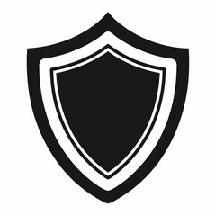 Proxy Shield Black Silhouette Vector