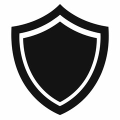 Proxy Shield Black Silhouette Vector