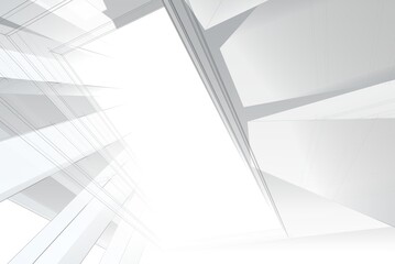 Modern building abstract architectural background 3d rendering