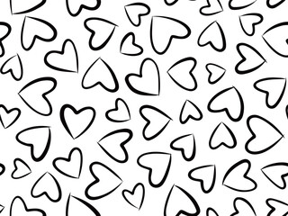 seamless pattern with hearts