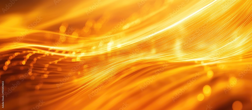 Poster abstract golden motion background with blurred waves for business insights and analytics empty space