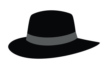 Hat silhouette vector icon illustration.