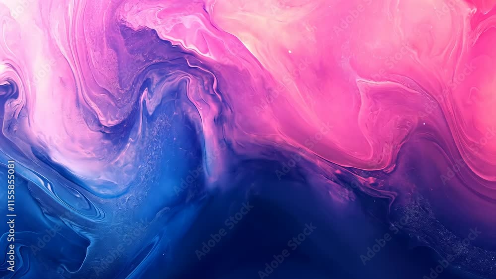 Poster colorful abstract swirl with shades of pink and blue creating a visually striking background for cre