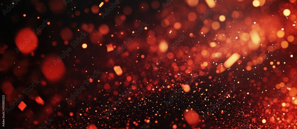 Poster dynamic abstract background featuring vibrant moving particles with ample space for text or graphics
