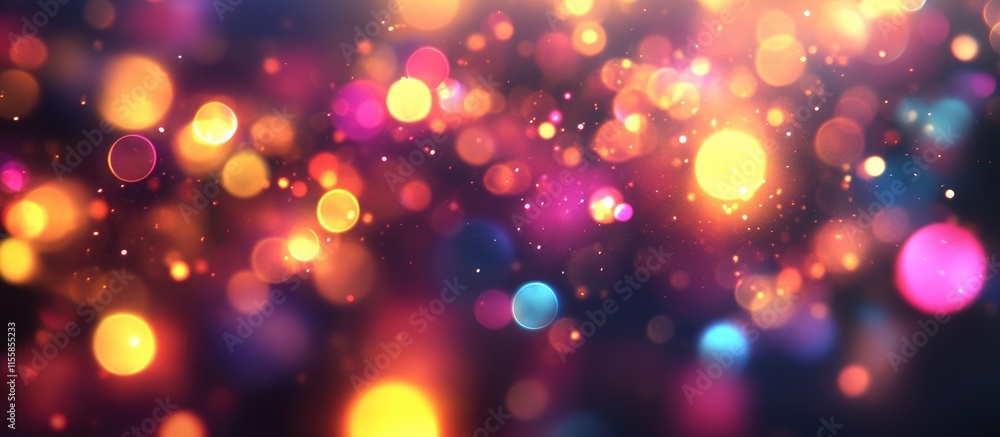 Aufkleber vibrant abstract digital background featuring glowing lights with ample copyspace for creative text 
