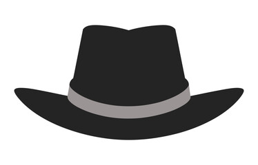 Hat silhouette vector icon illustration.