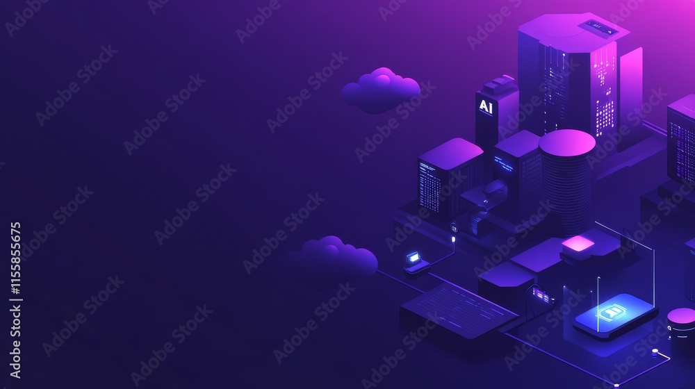Poster mobile technology isometric design depicting phone communication with internet services worldwide. i