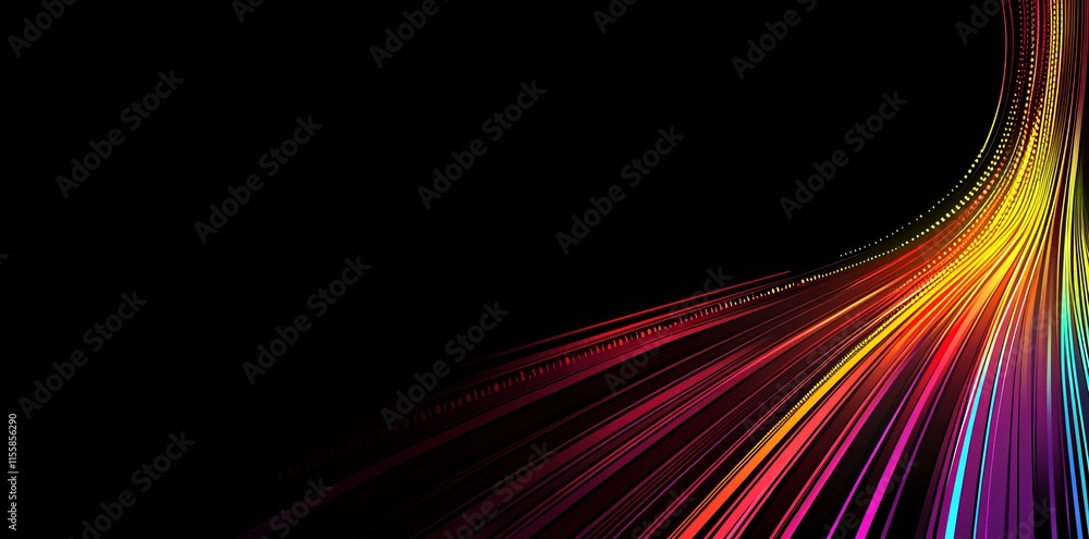 Poster big data technology and data science. a data scientist queries, analyzes, and visualizes complex dat