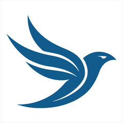 flying bird logo illustration