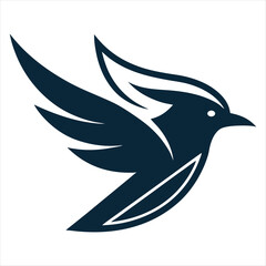 flying bird logo illustration