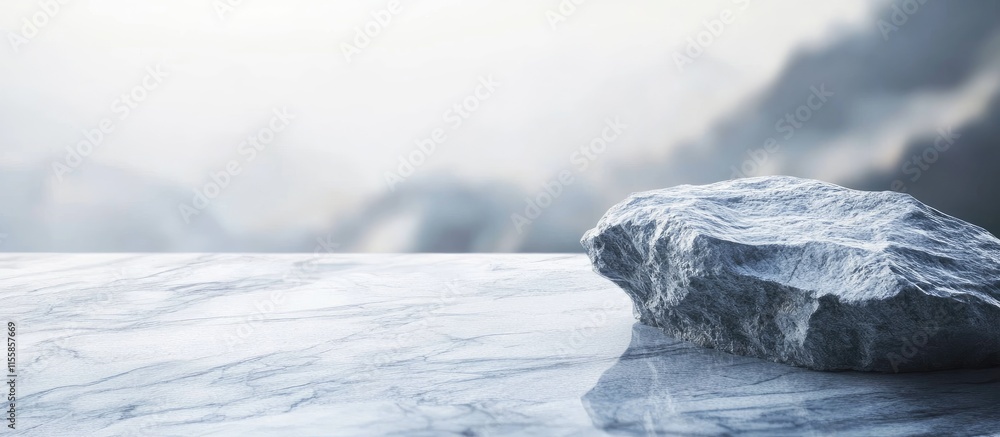 Poster 3d natural marble texture background with empty space for text and stone element highlighting elegan