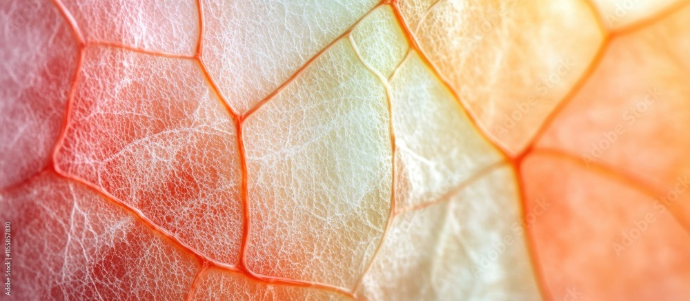 Poster abstract macro close up of digital skin texture with colorful patterns and empty space for text back