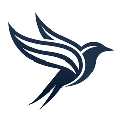 flying bird logo illustration