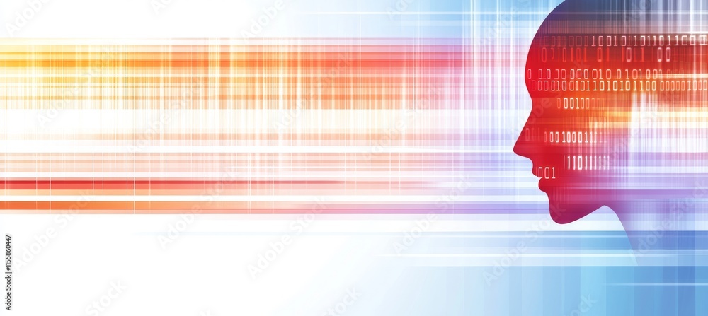 Poster a visual representation merging big data and stock ideas with machine learning and cyber mind contro