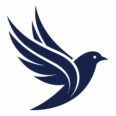 flying bird logo illustration