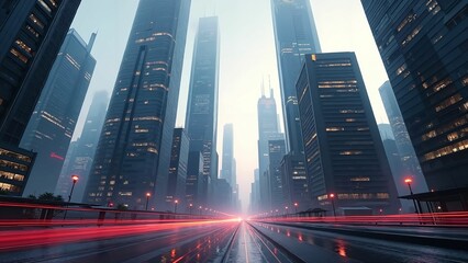 Obraz premium City Lights & Motion