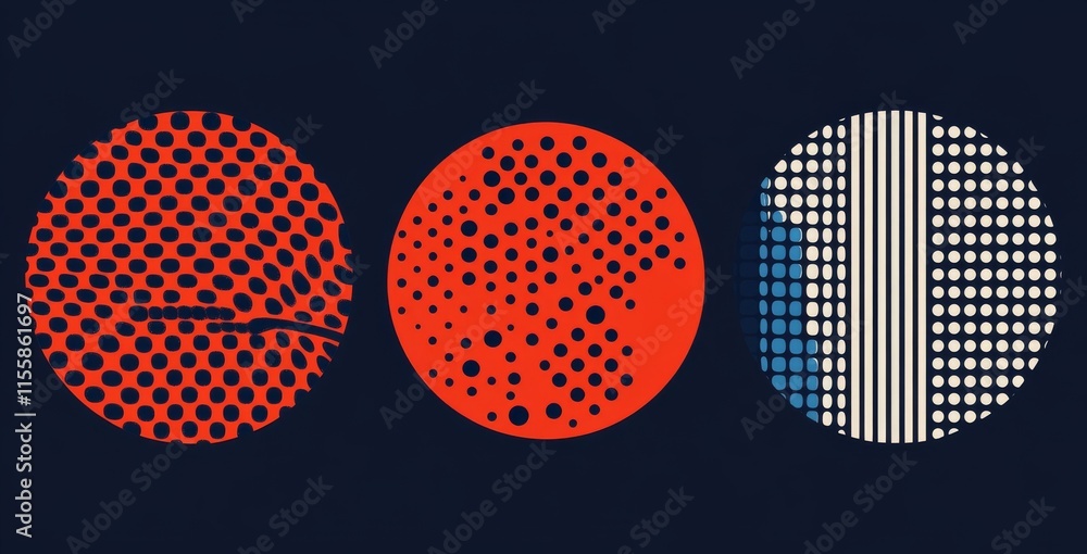 Poster abstract dots and lines form a brain-inspired logo, ideal for science innovation, machine learning, 