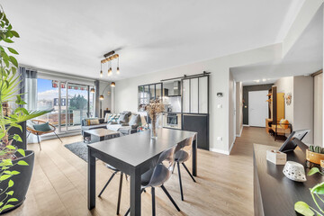 room interior with table