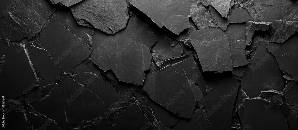 Poster high resolution black marble stone texture with ample negative space for overlaying text or design e