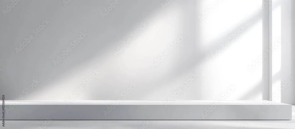 Poster minimalist business presentation space with elegant design and blank area for customizable text and 