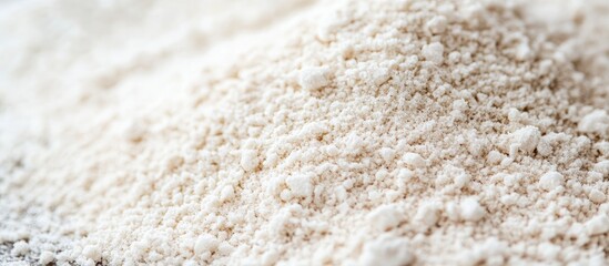 Fototapeta premium Close up of fine sand texture with soft blur effect ideal for backgrounds and ample copy space for text or graphic overlays