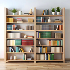 A cozy arrangement of book shelves