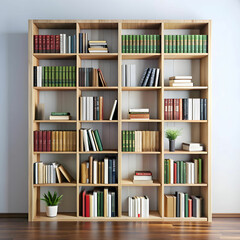 A cozy arrangement of book shelves