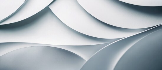 Elegant silver gradient foil texture with circular shapes and ample space for text enhancements in a modern design setting.