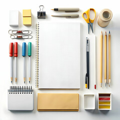 A neatly arranged stationary setup A neatly arranged stationary setup