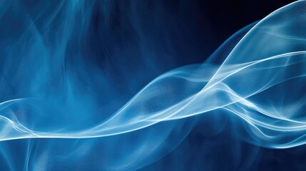 Fototapeta premium Aerolites airline ticket concept featuring abstract blue smoke background with ample space for text and promotional messaging