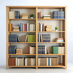 A cozy arrangement of book shelves