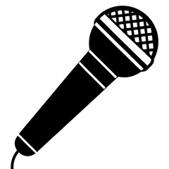 Microphone Silhouette Vector Art