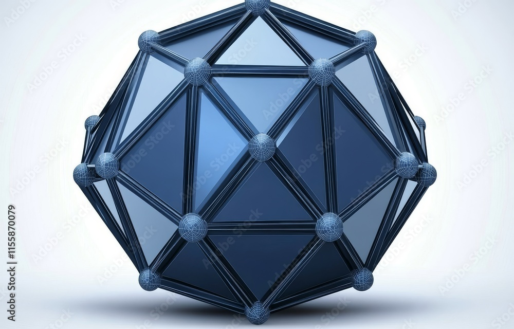 Poster an isolated network abstract connection on a white background. dots and lines form the backdrop of n