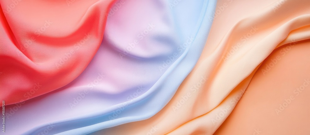 Poster elegant fabric background for marketing materials featuring soft textures and empty space for custom