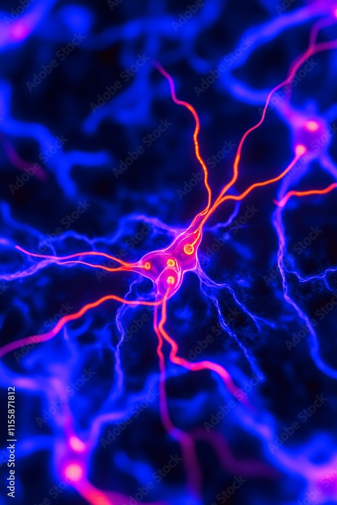 Poster abstraction of realms. image of the internet in a flowing manner. stock