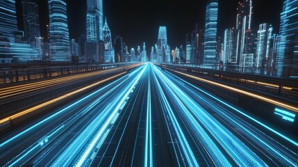 Fototapeta premium Investigate the perks and obstacles associated with edge computing to boost real-time data processing and cut latency