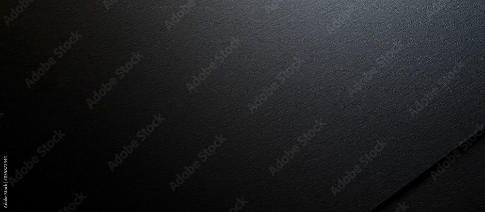 Poster textured black paper on black background with subtle shadow ideal for creating elegant designs and e