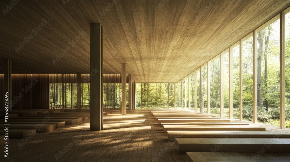 Aufkleber modern architecture emphasizing simplicity and light