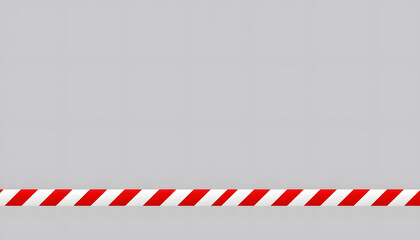 Red and White Caution Tape, vector style. isolated with white shades