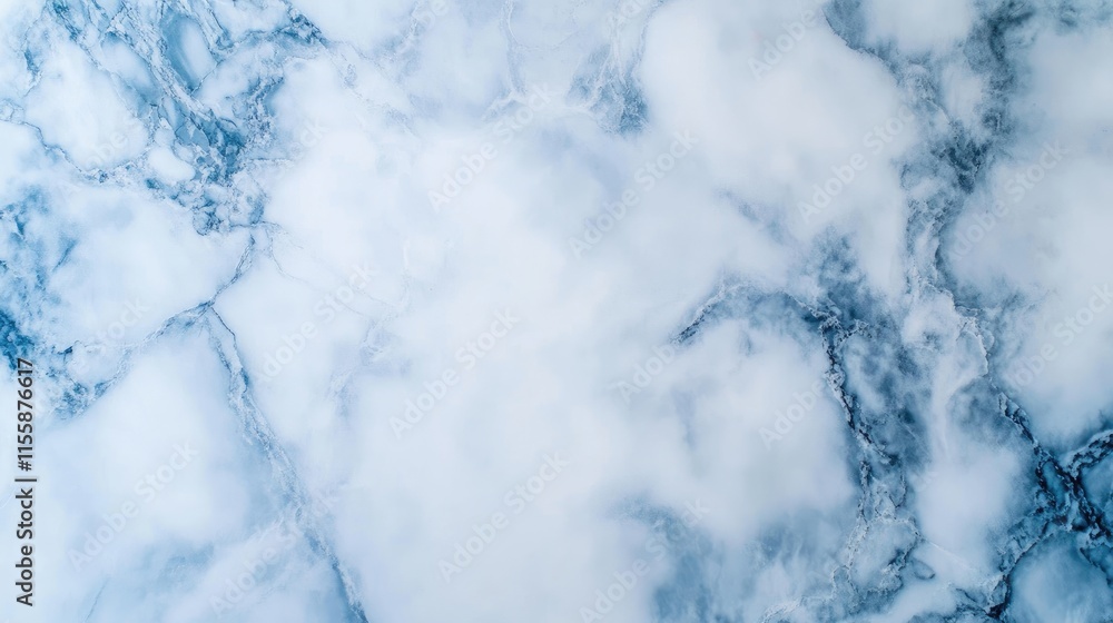 Poster elegant blue marble quartz texture background with ample space for text or design elements for creat