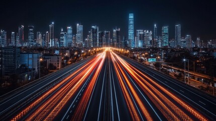 Fototapeta premium Exploration of technology stocks related to AI and IoT concepts