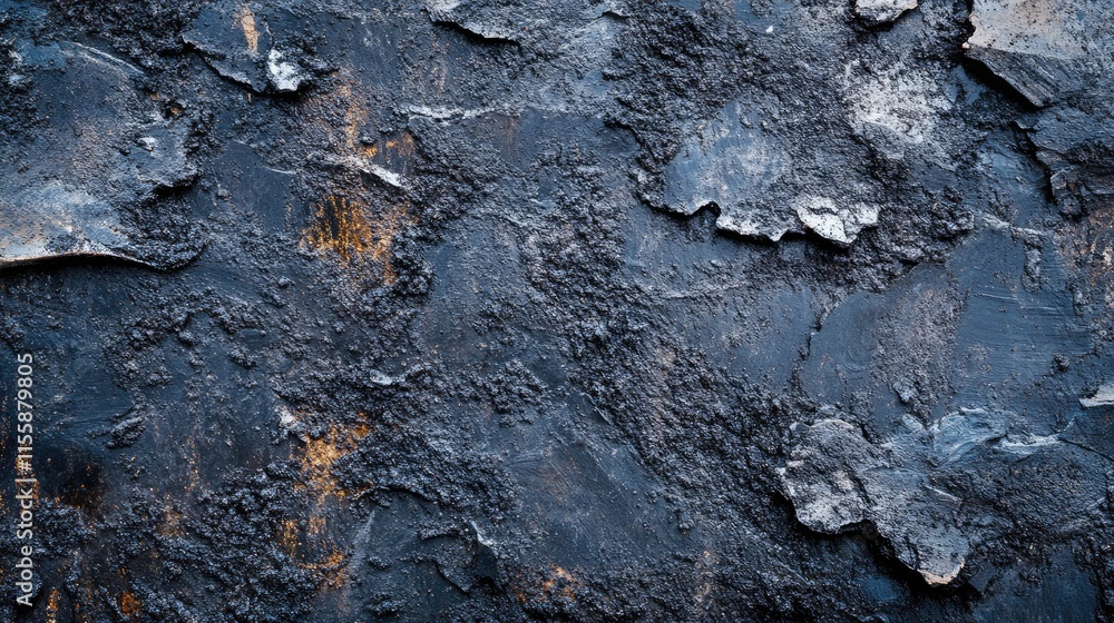 Poster texture of aged asphalt surface with cracked finish ideal for paving or maintenance projects featuri