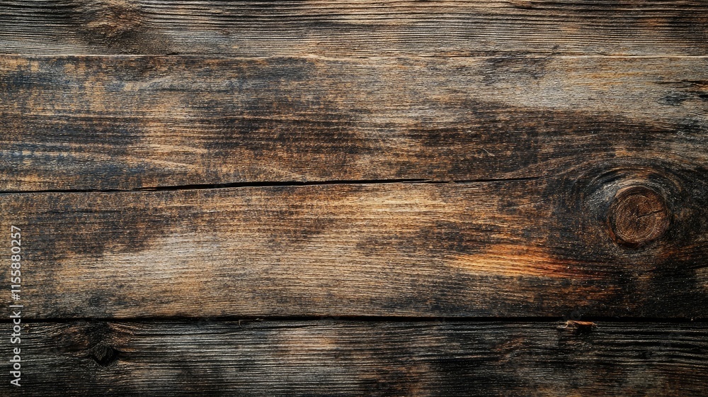 Poster wooden surface background with business card showcasing empty copy space for branding and text place