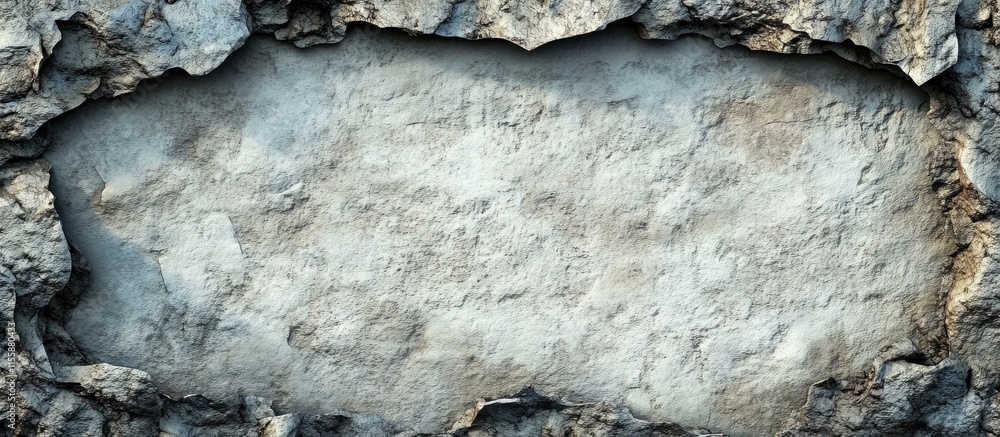 Poster close up of textured rock formation featuring white patches ideal for adding custom text or designs 