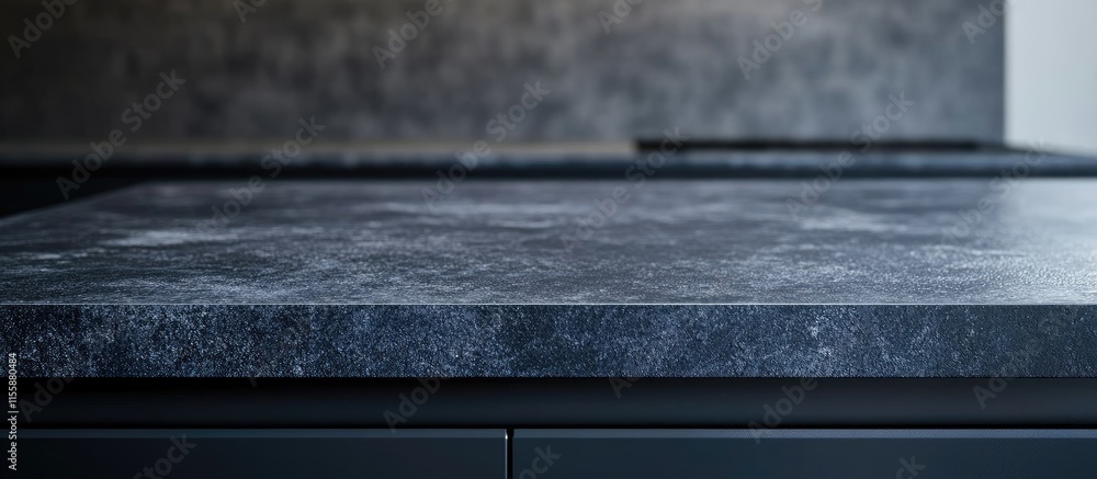 Poster minimalist close up of a dark blue textured surface with ample negative space for creative text and 