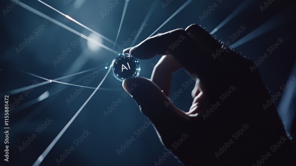 Poster the businessman operates within the virtual metaverse, utilizing future digital technology and a vir