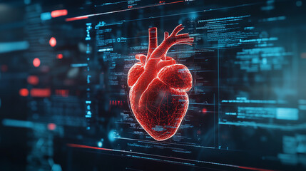 Human heart organ and cardiovascular system illustration. cardiac attack, stroke or infarction. body pulse wellness and care, disease or illness treatment, patient problem diagnosis.