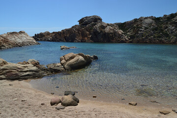 La spiaggia di La Crucitta a Caprera